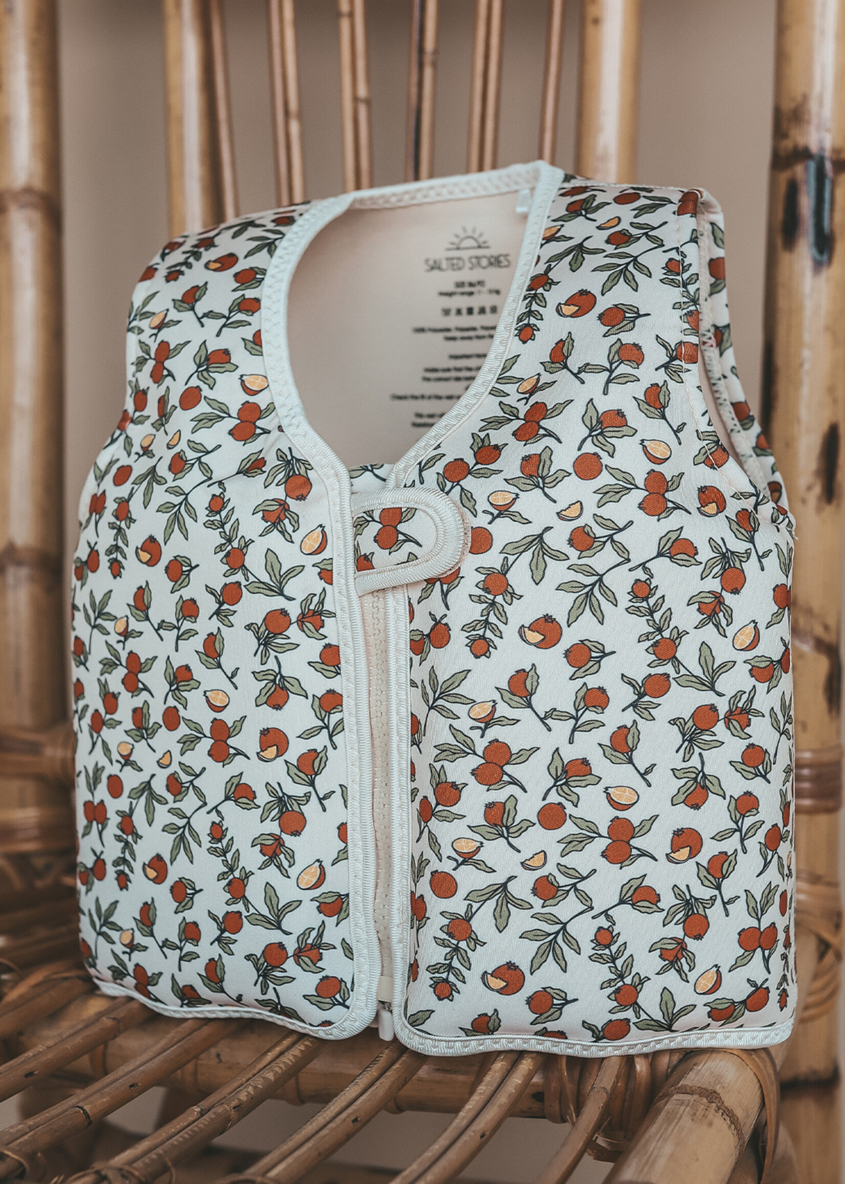 Salted Stories Pommegranate | Floating Vest White Swan