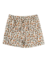 Salted Stories Pommegranate | Swim Shorts White Swan