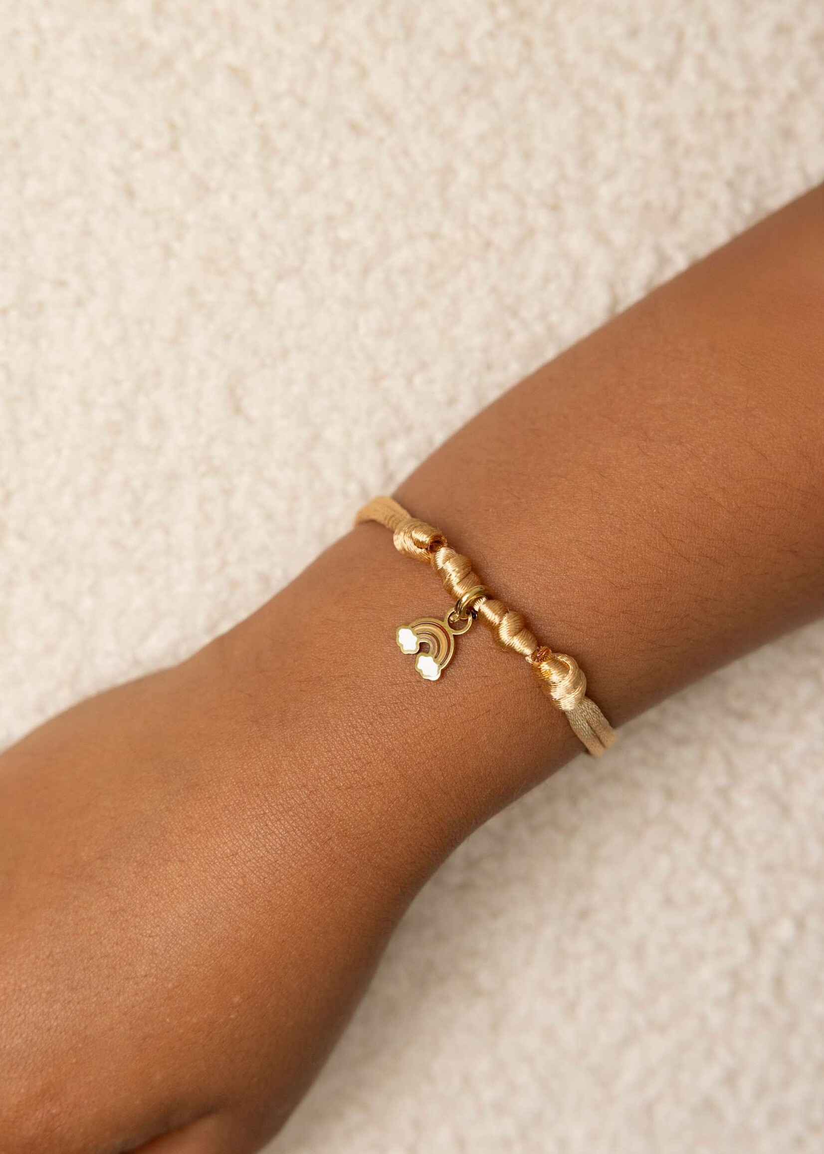 Mrs Ertha Make My Bracelet Single Hoop Soft Peach