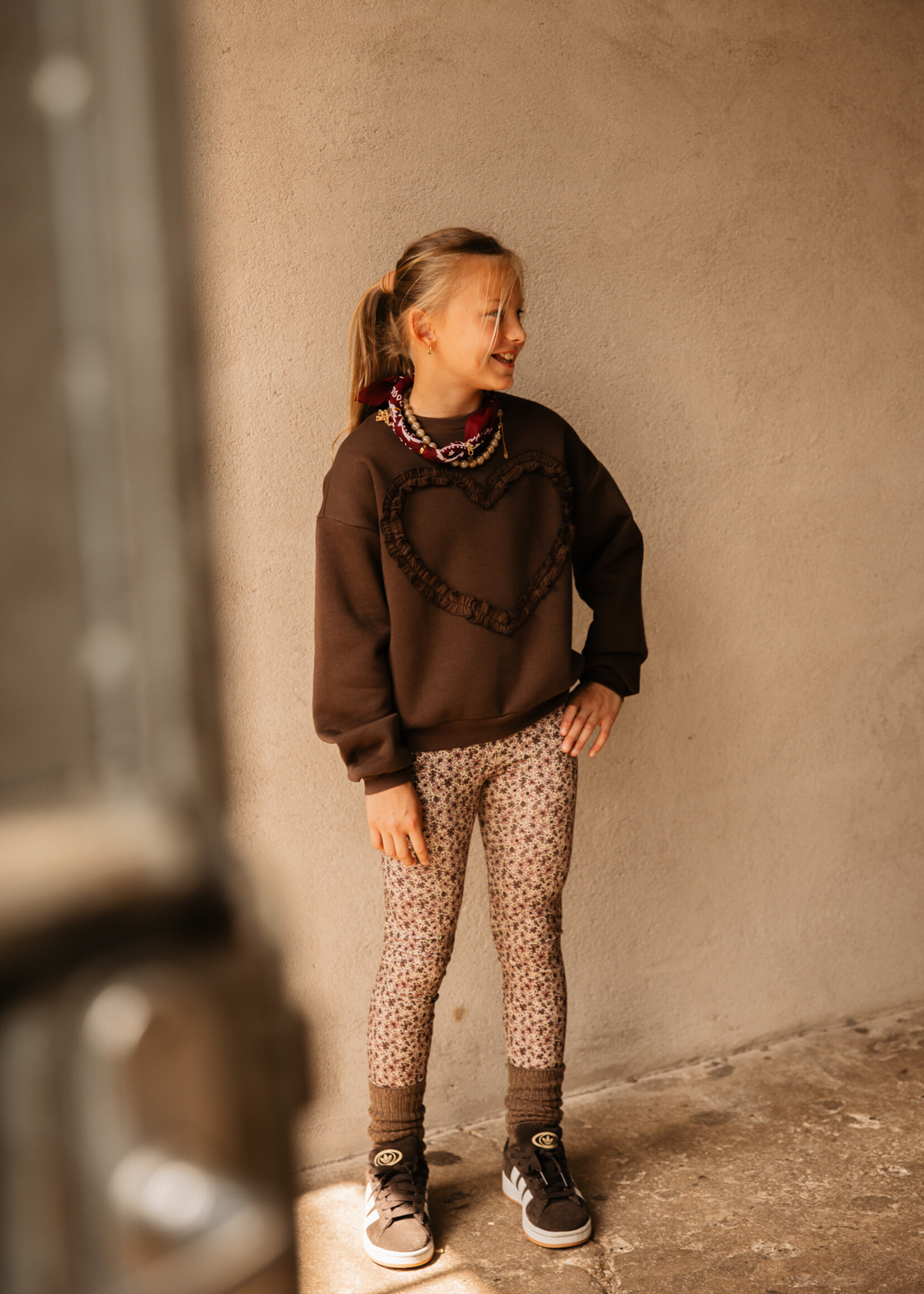 The littlecuties Legging | Mauve Flowers