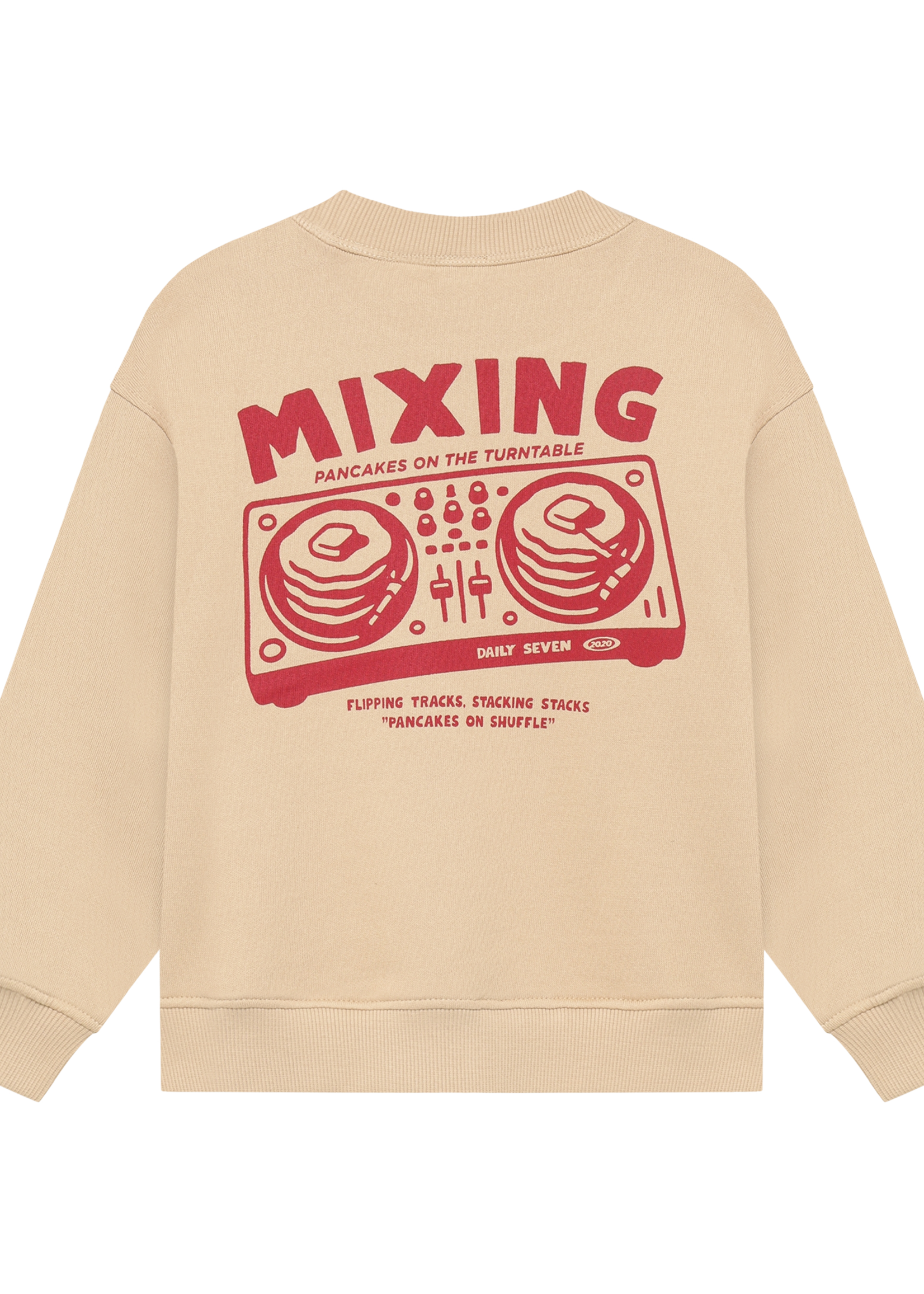 Daily 7 Oversized Sweater Backprint Ginger Root
