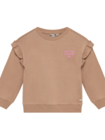 Daily 7 Sweater Backprint Ruffle Affogat