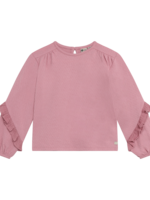 Daily 7 T-Shirt Longsleeve Ruffle Lilas