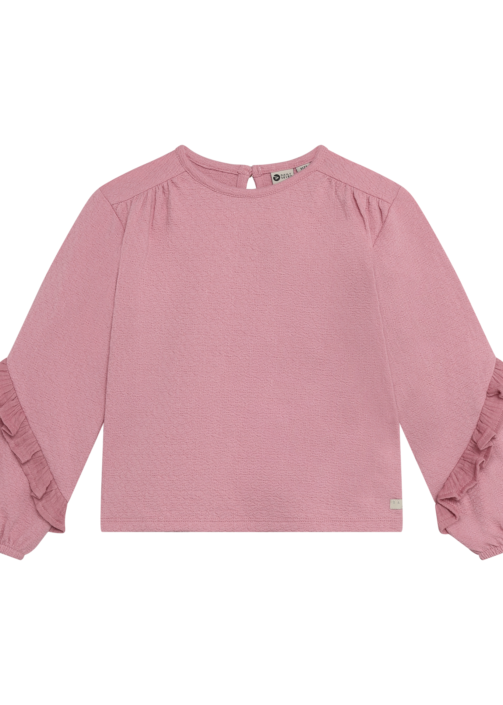 Daily 7 T-Shirt Longsleeve Ruffle Lilas