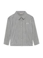 Daily 7 Shirt Longsleeve Pinstripe Mid Grey Melange