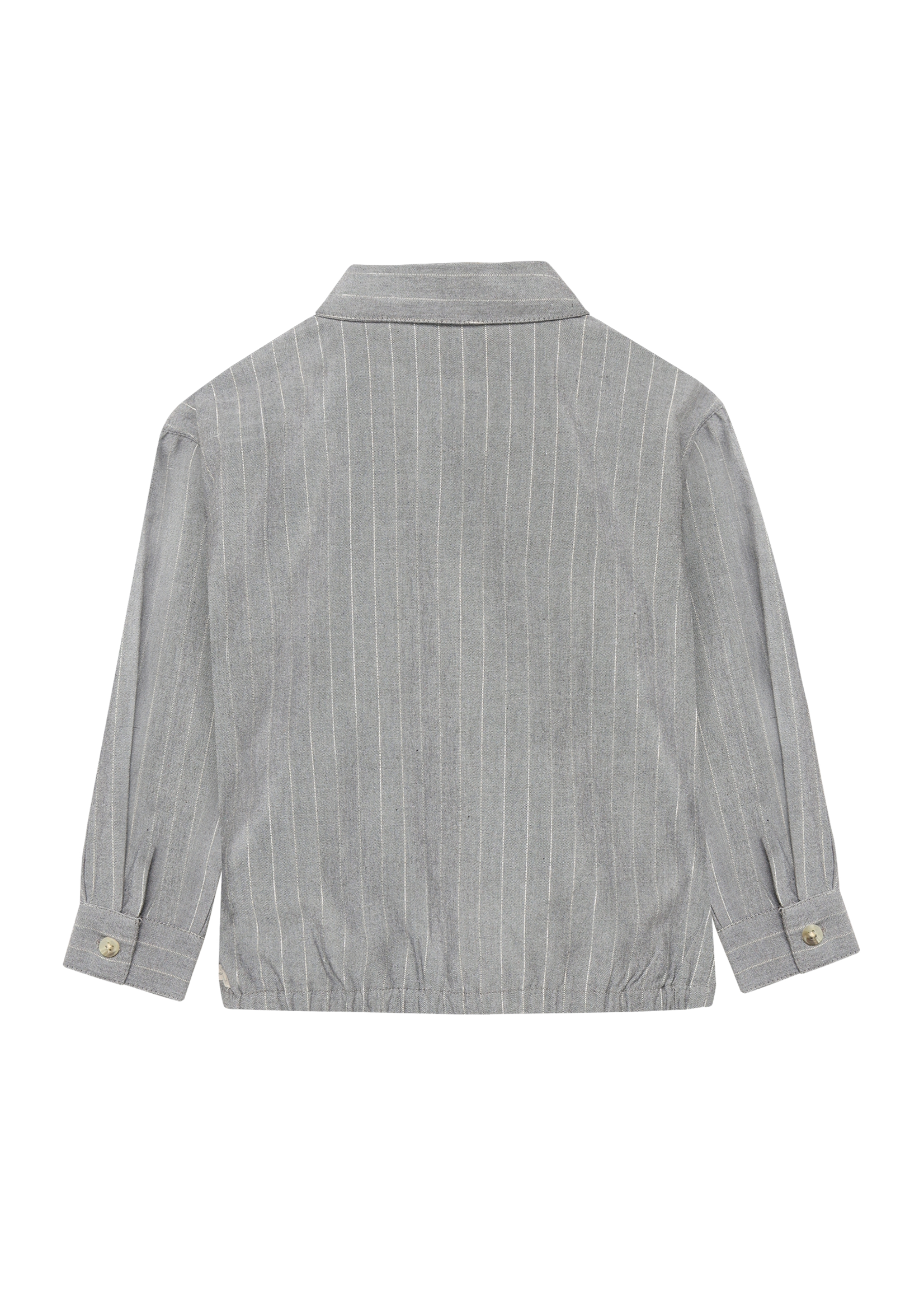 Daily 7 Shirt Longsleeve Pinstripe Mid Grey Melange
