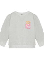 Daily 7 Sweater Backprint Light Grey Melange