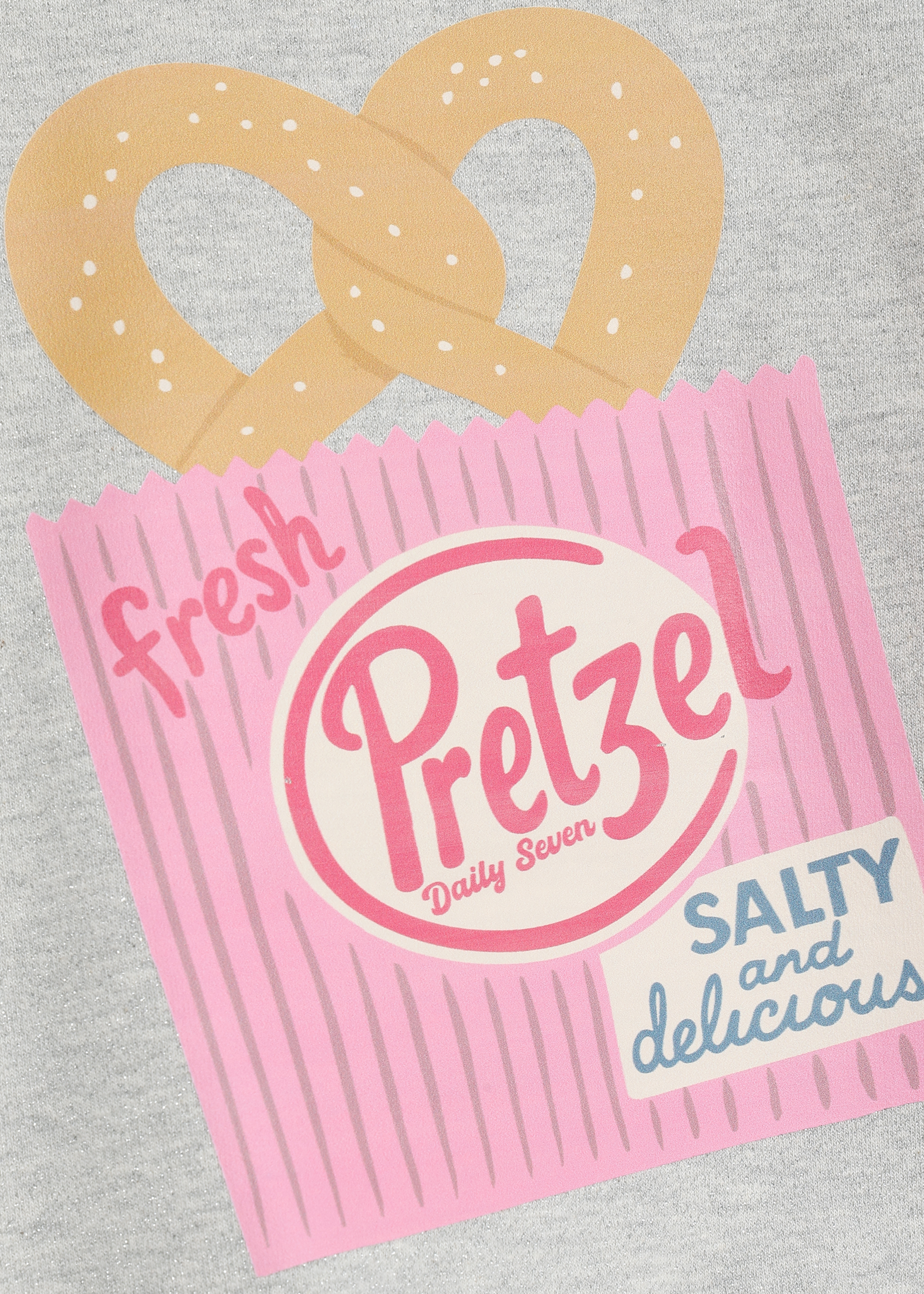 Daily 7 Sweater Backprint Light Grey Melange