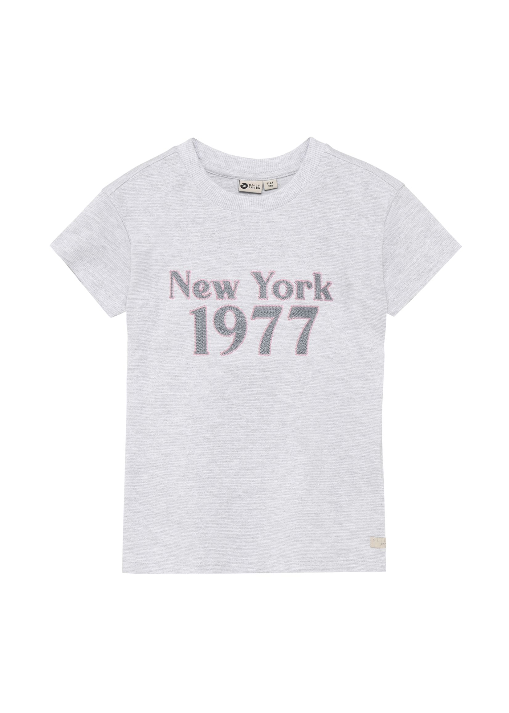 Daily 7 T-shirt Artwork Light Grey Melange