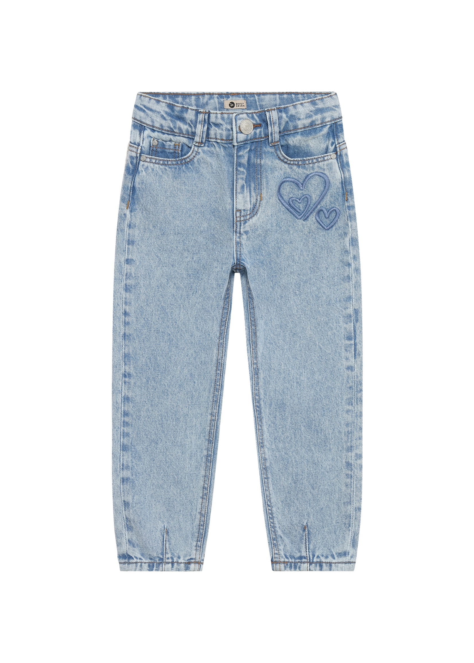 Daily 7 Denim Mom Fit Heart Medium Denim