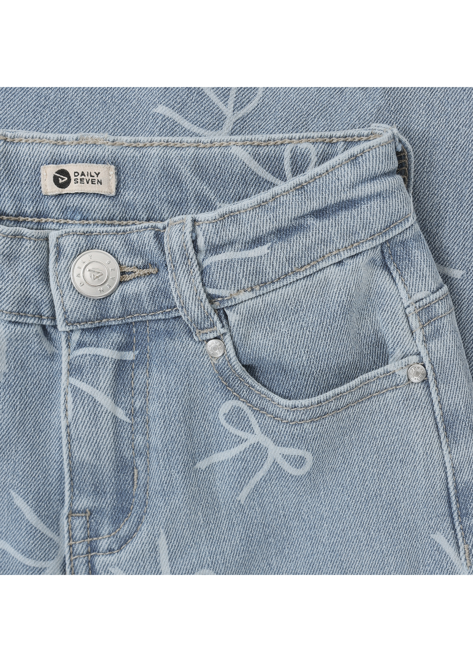 Daily 7 Denim Wide Fit Bow Denim