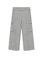 Daily 7 Wide Fit Pinstripe Mid Grey Melange
