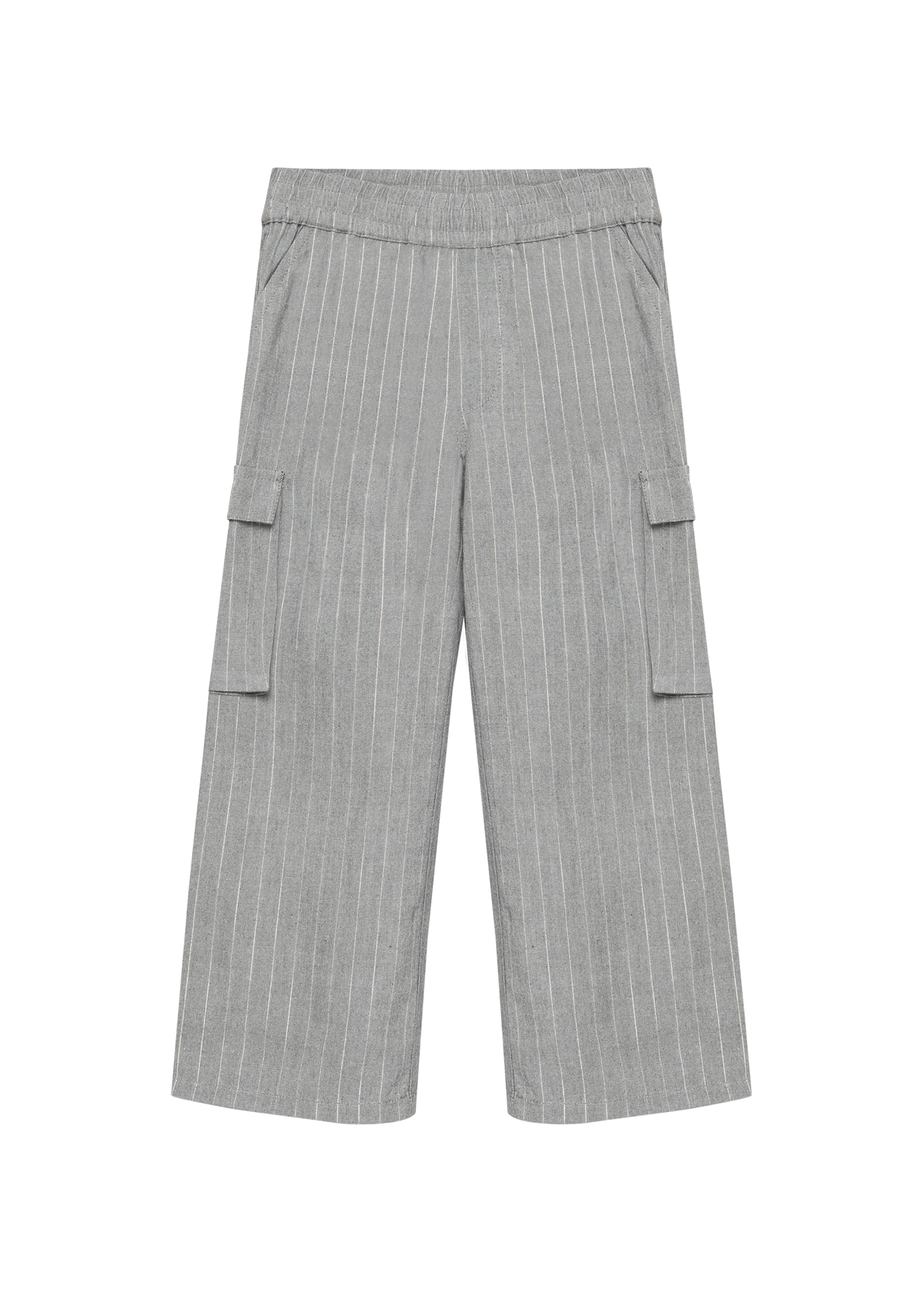 Daily 7 Wide Fit Pinstripe Mid Grey Melange