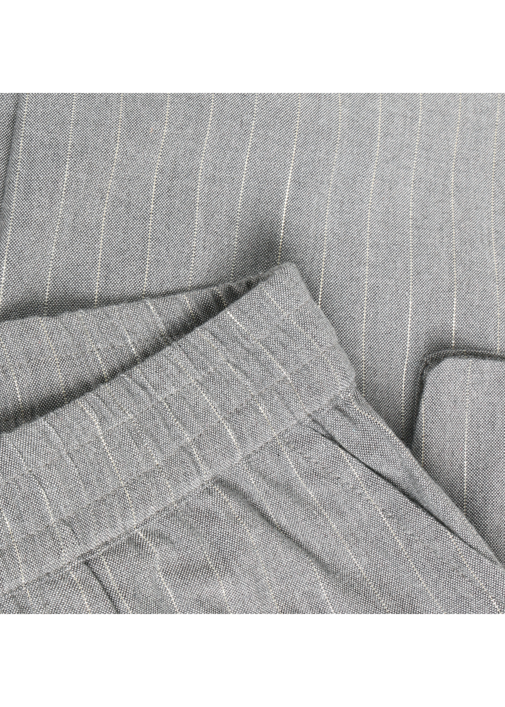 Daily 7 Wide Fit Pinstripe Mid Grey Melange