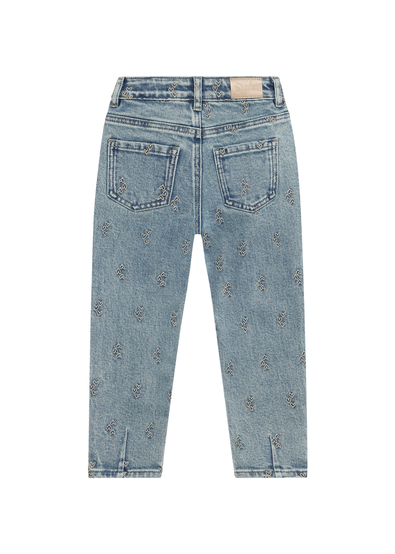 Daily 7 Denim Mom Fit Hearts Used Medium Denim