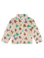 Daily 7 Teddy Jacket Hearts Sandshell
