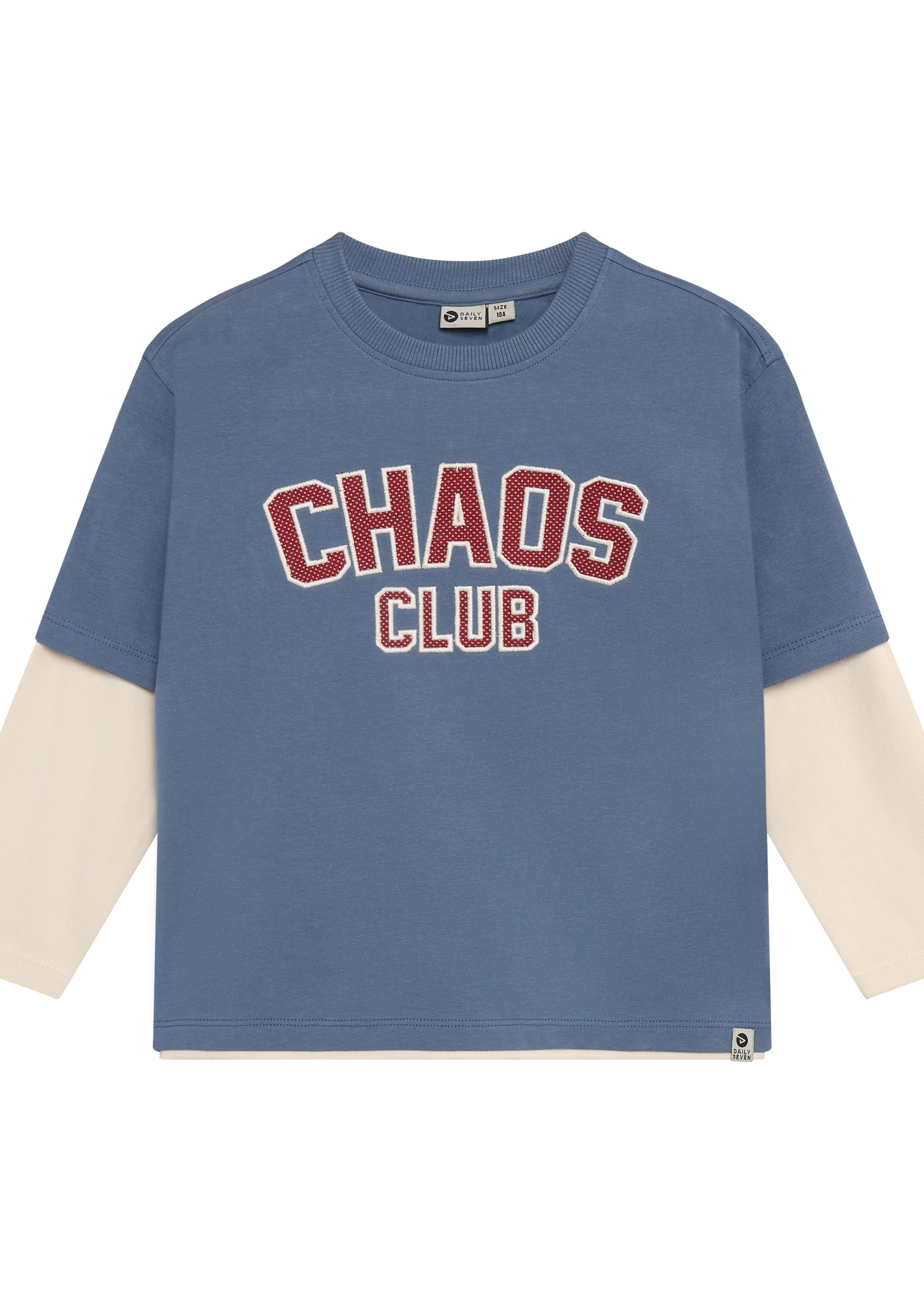 Daily 7 T-shirt Longsleeve Over Sleeve Ash Blue