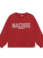 Daily 7 Oversized Sweater Artwork Rythmic Red
