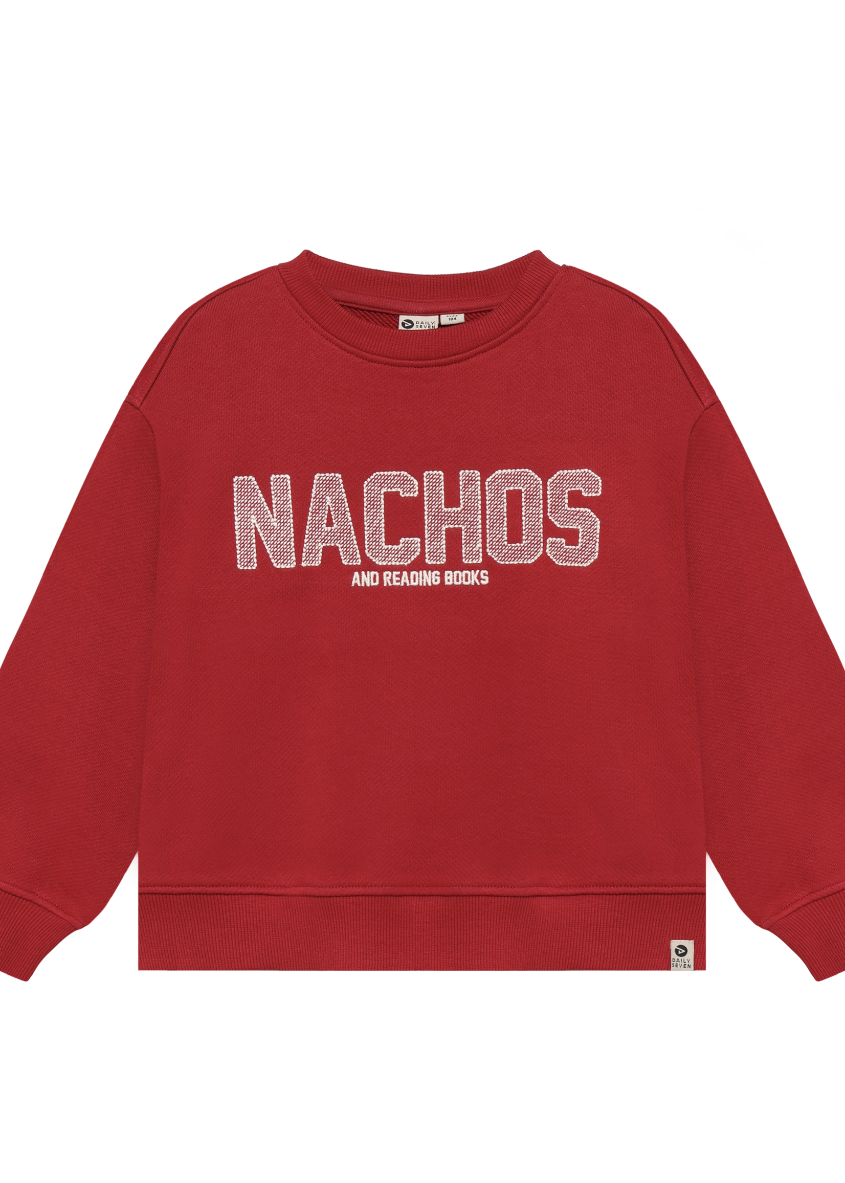 Daily 7 Oversized Sweater Artwork Rythmic Red