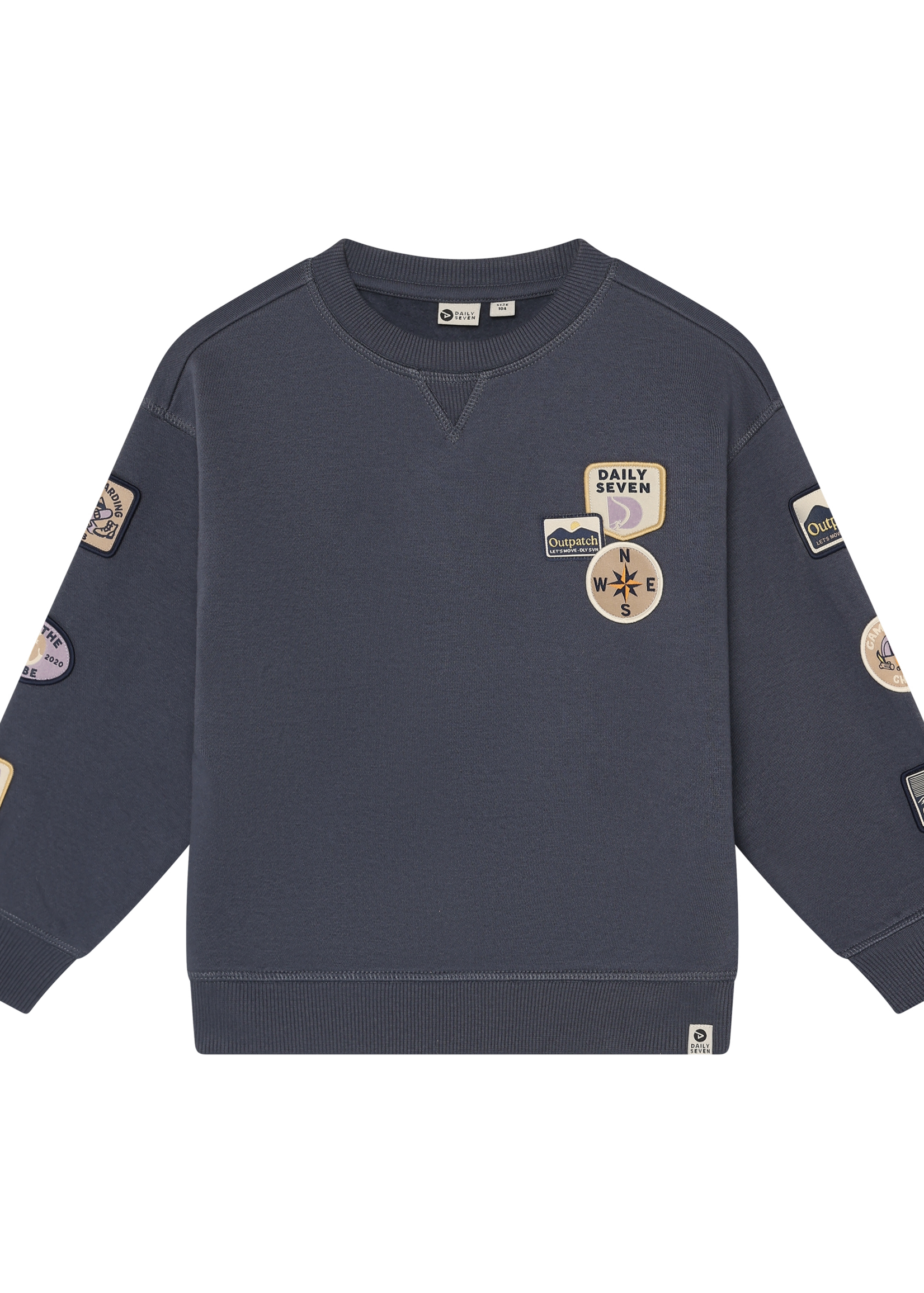 Daily 7 Oversized Sweater Badges Odyssey Gray