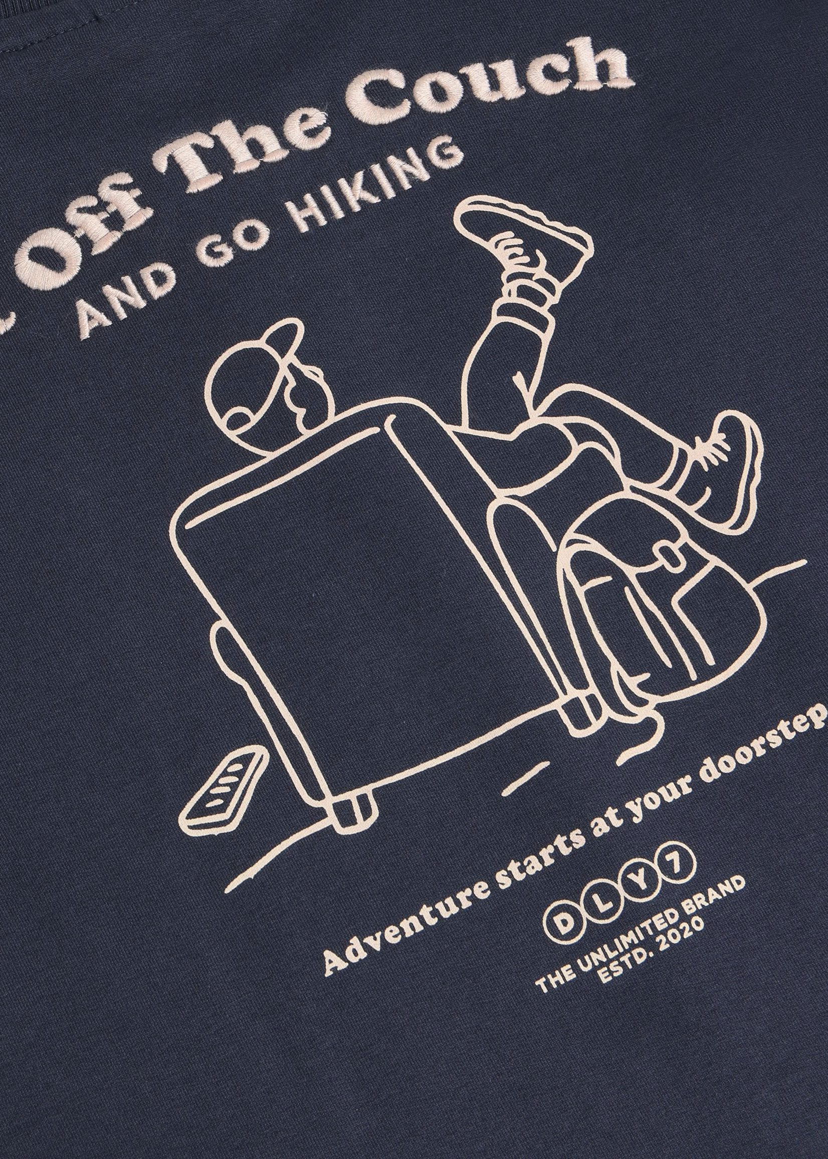 Daily 7 T-shirt Longsleeve Backprint Odyssey Gray