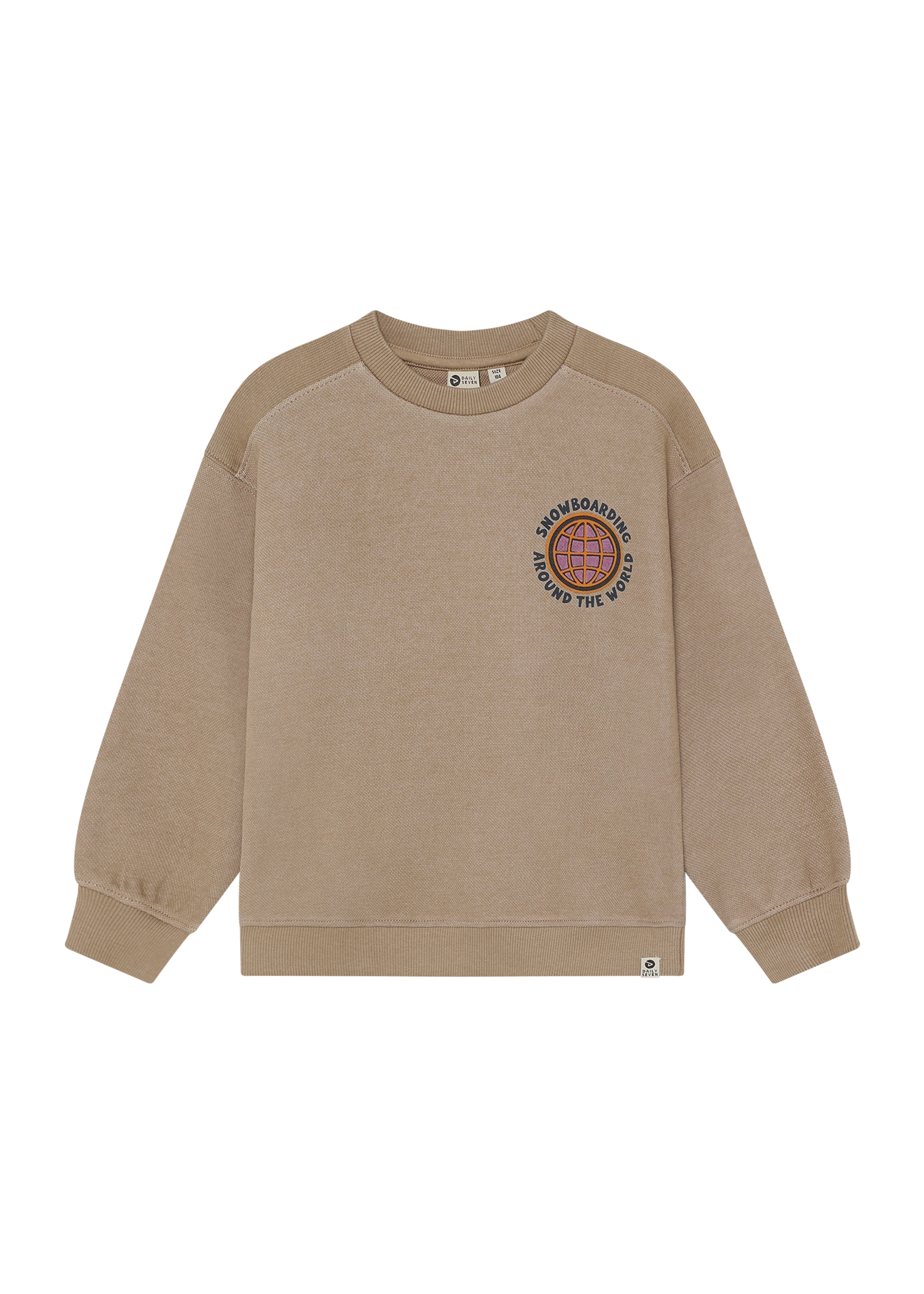 Daily 7 Oversized Sweater Backprint Plaza Taupe