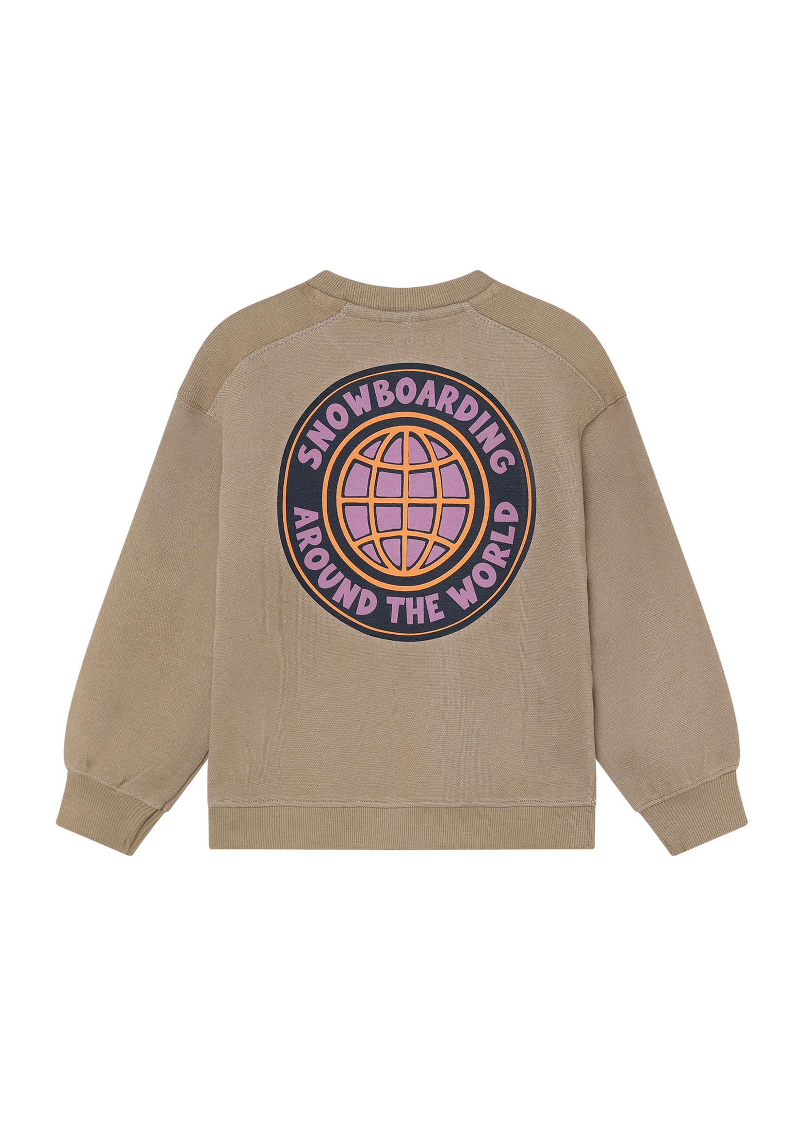 Daily 7 Oversized Sweater Backprint Plaza Taupe