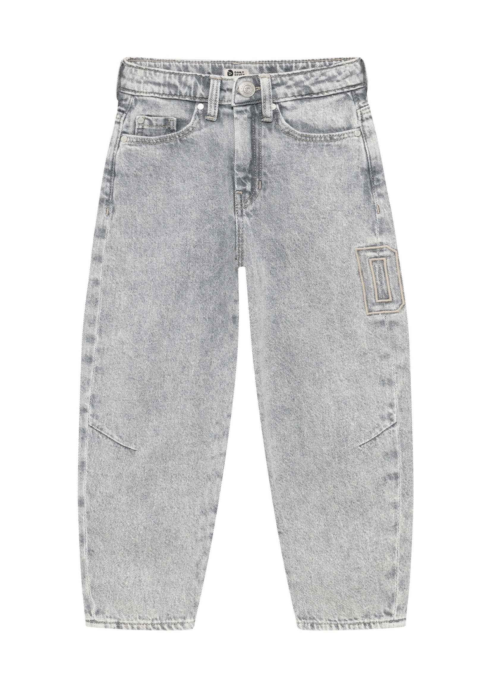 Daily 7 Denim Barrel Fit Light Grey Denim