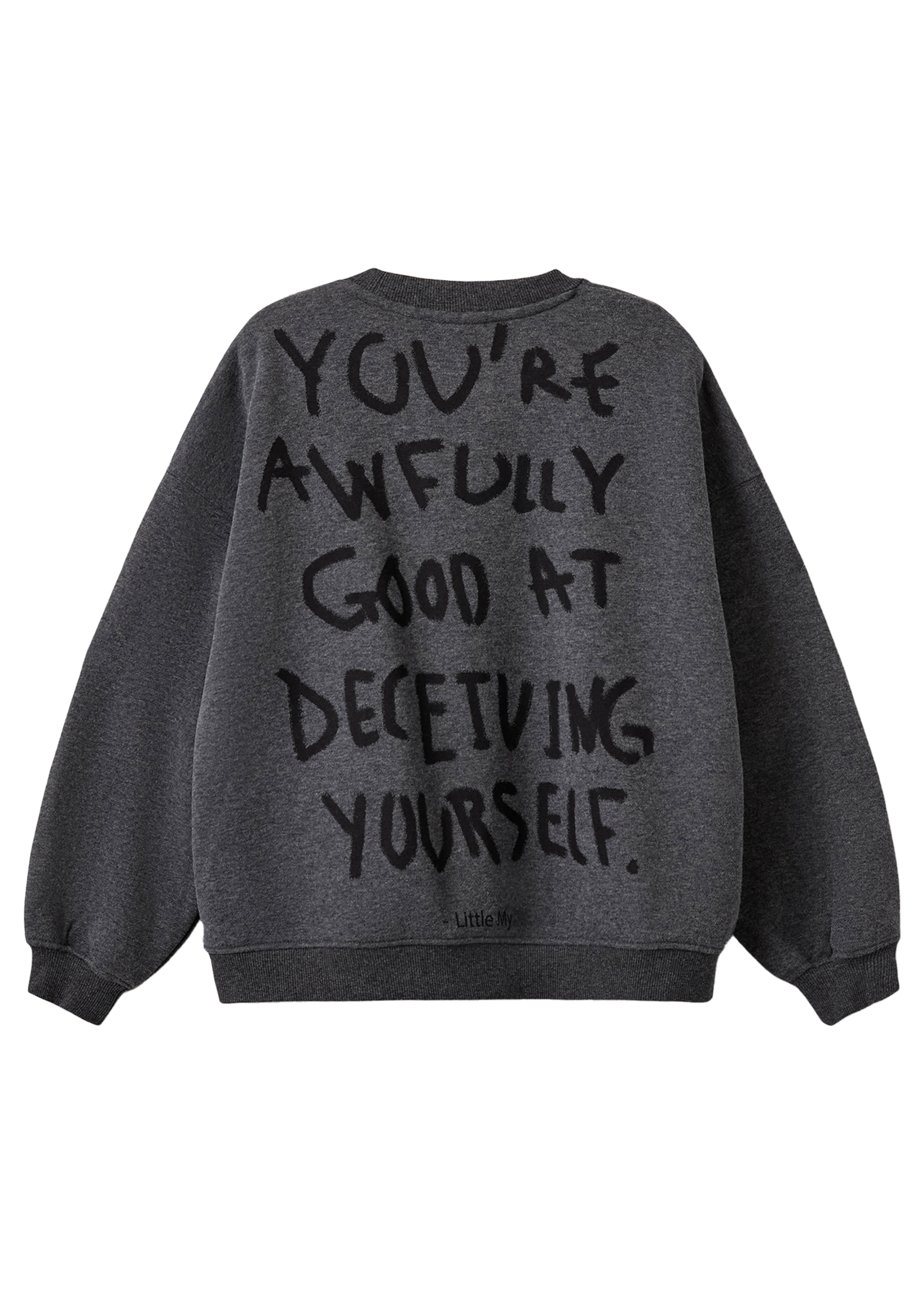 Sofie Schnoor Elin Moomin Sweatshirt | Dark grey melange