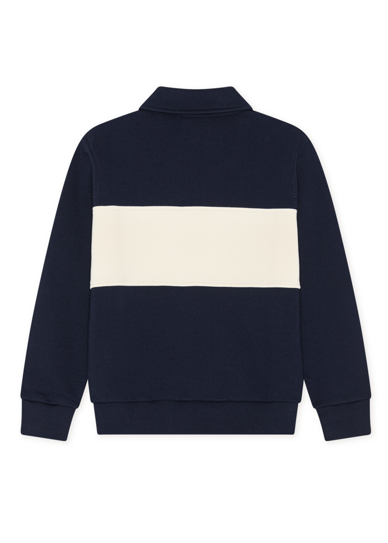 Les Deux Zipper Rugby Sweatshirt | Dark Navy Blue