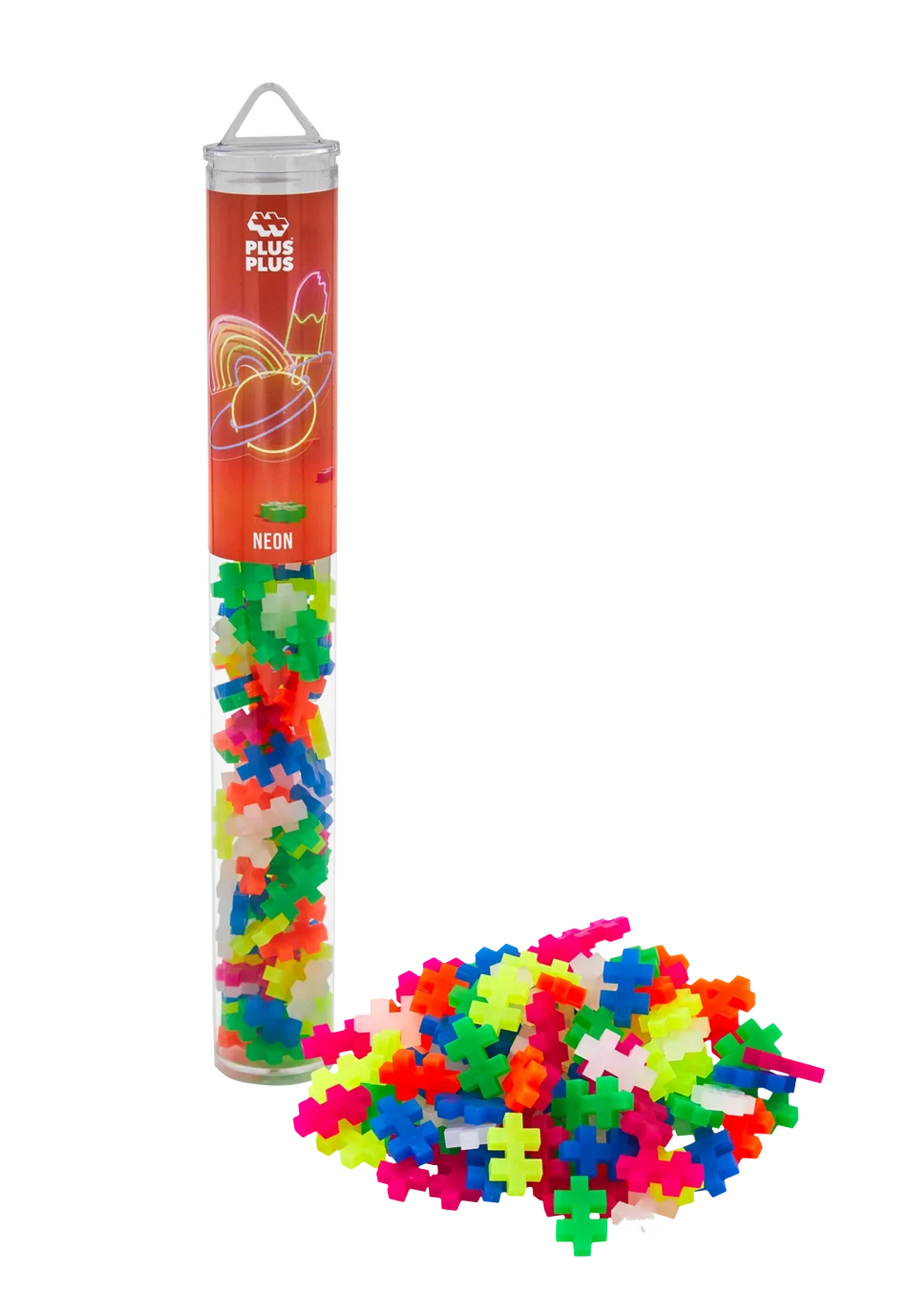 Plus-Plus Tube 100 stuks | Neon