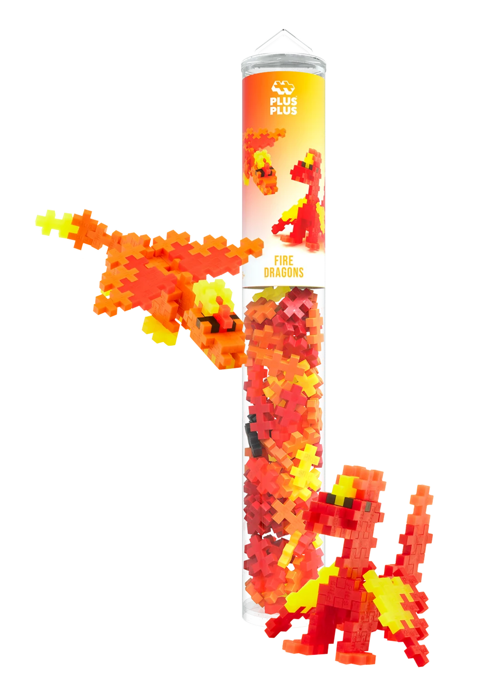 Plus-Plus Tube 100 stuks | Fire Dragons
