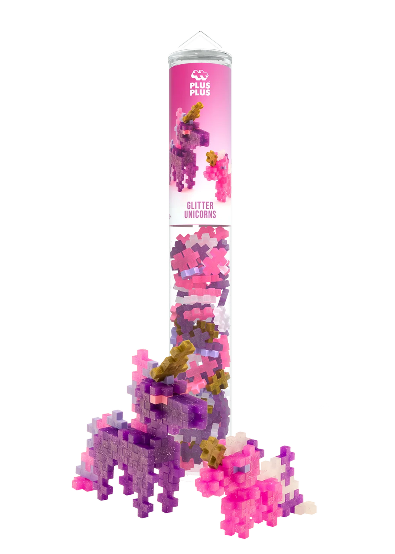 Plus-Plus Tube 100 stuks | Glitter Unicorns