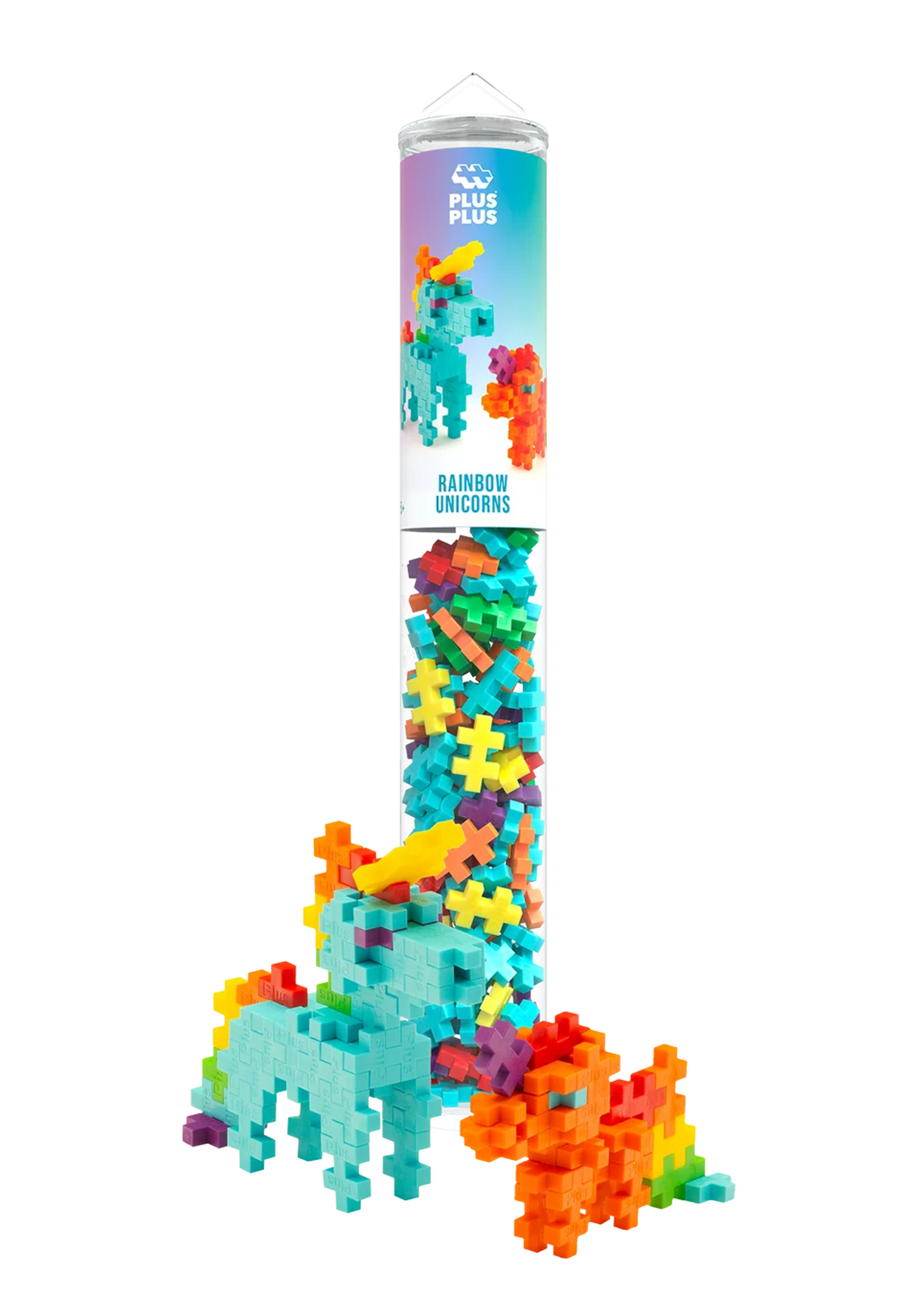 Plus-Plus Tube 100 stuks | Rainbow Unicorns