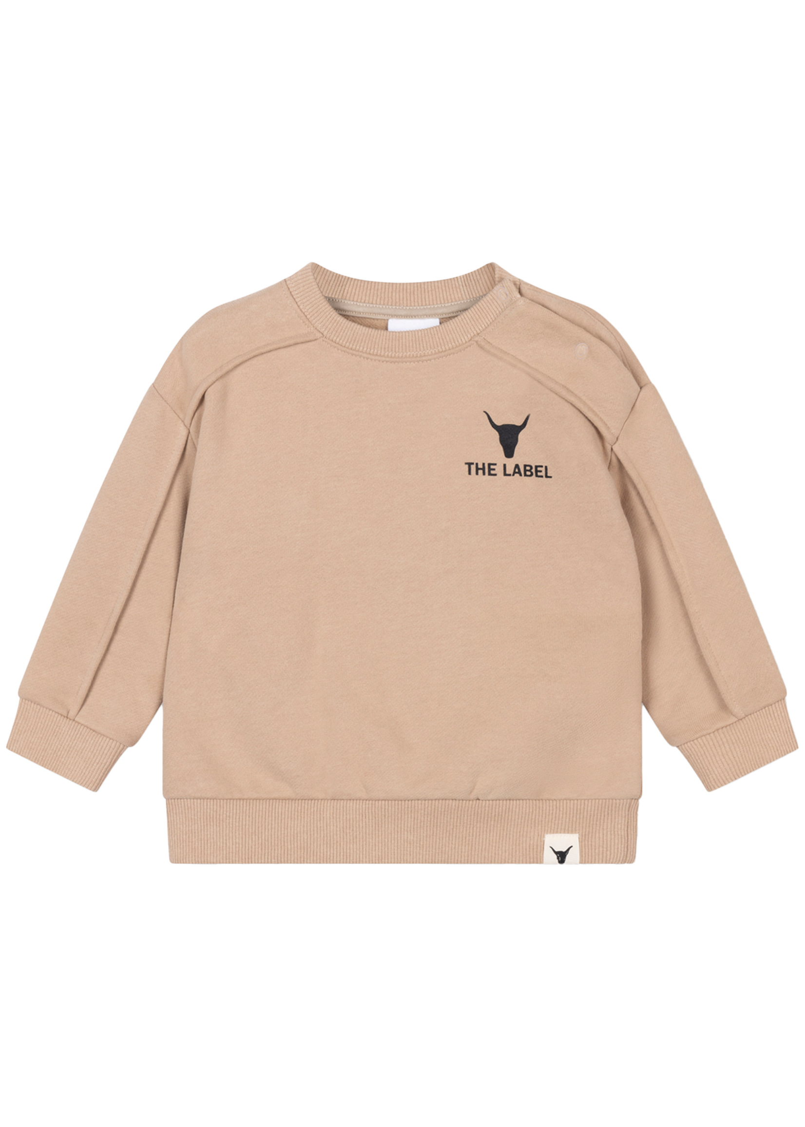Alix Mini Baby Knitted Pintuck Sweater | Sand