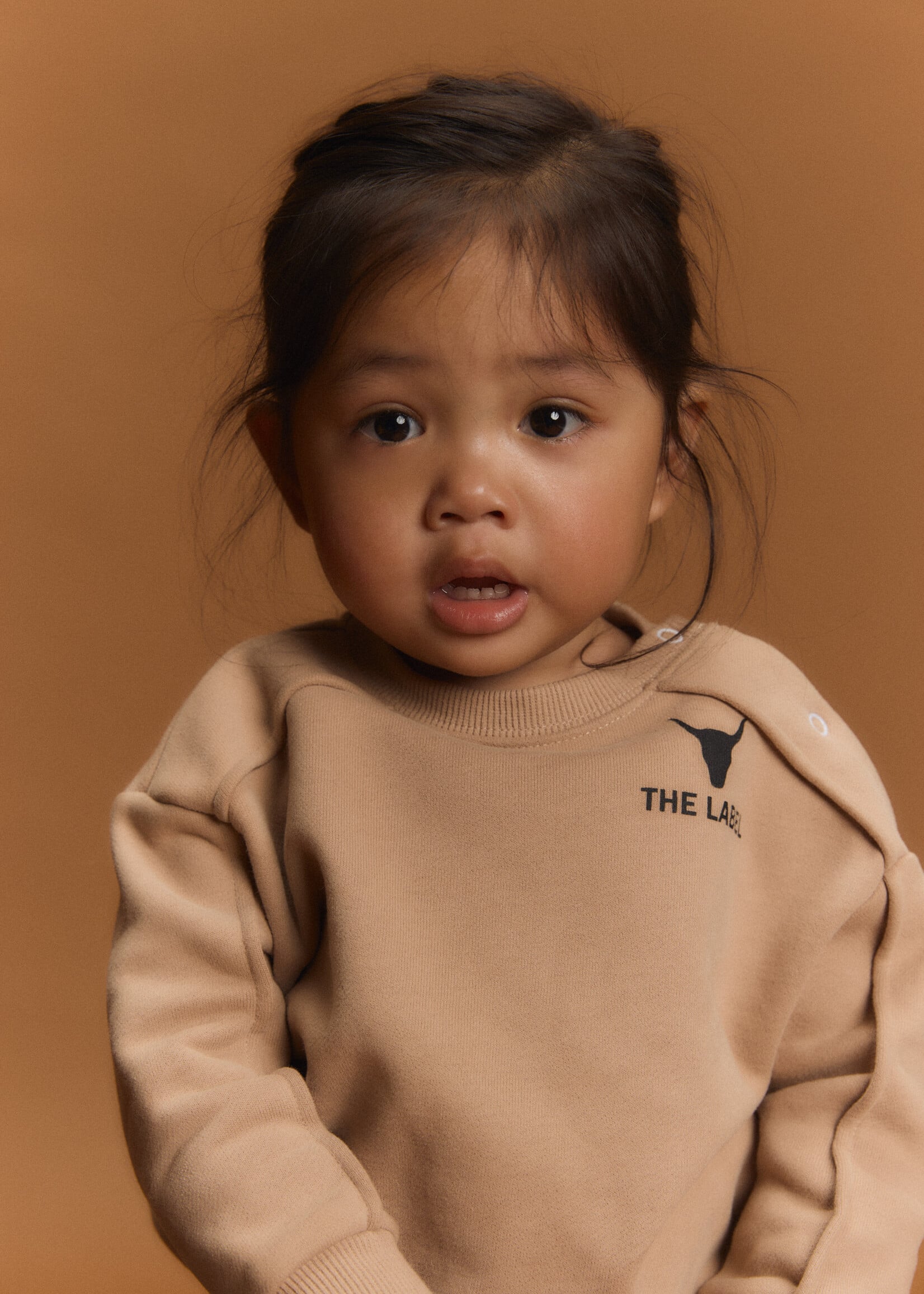 Alix Mini Baby Knitted Pintuck Sweater | Sand