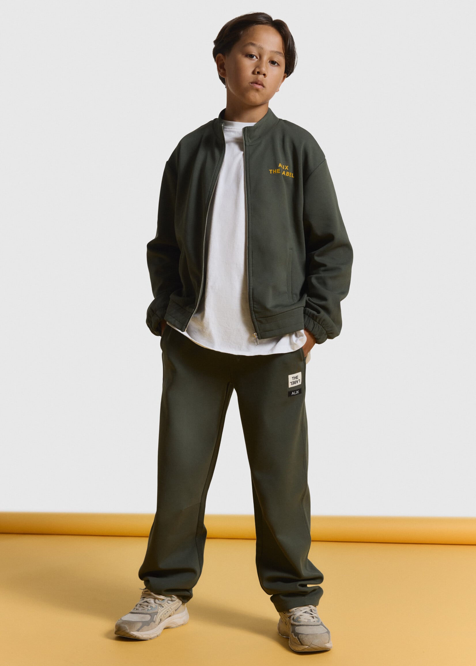 Alix Mini Knitted Interlock Barrel Pants | Army