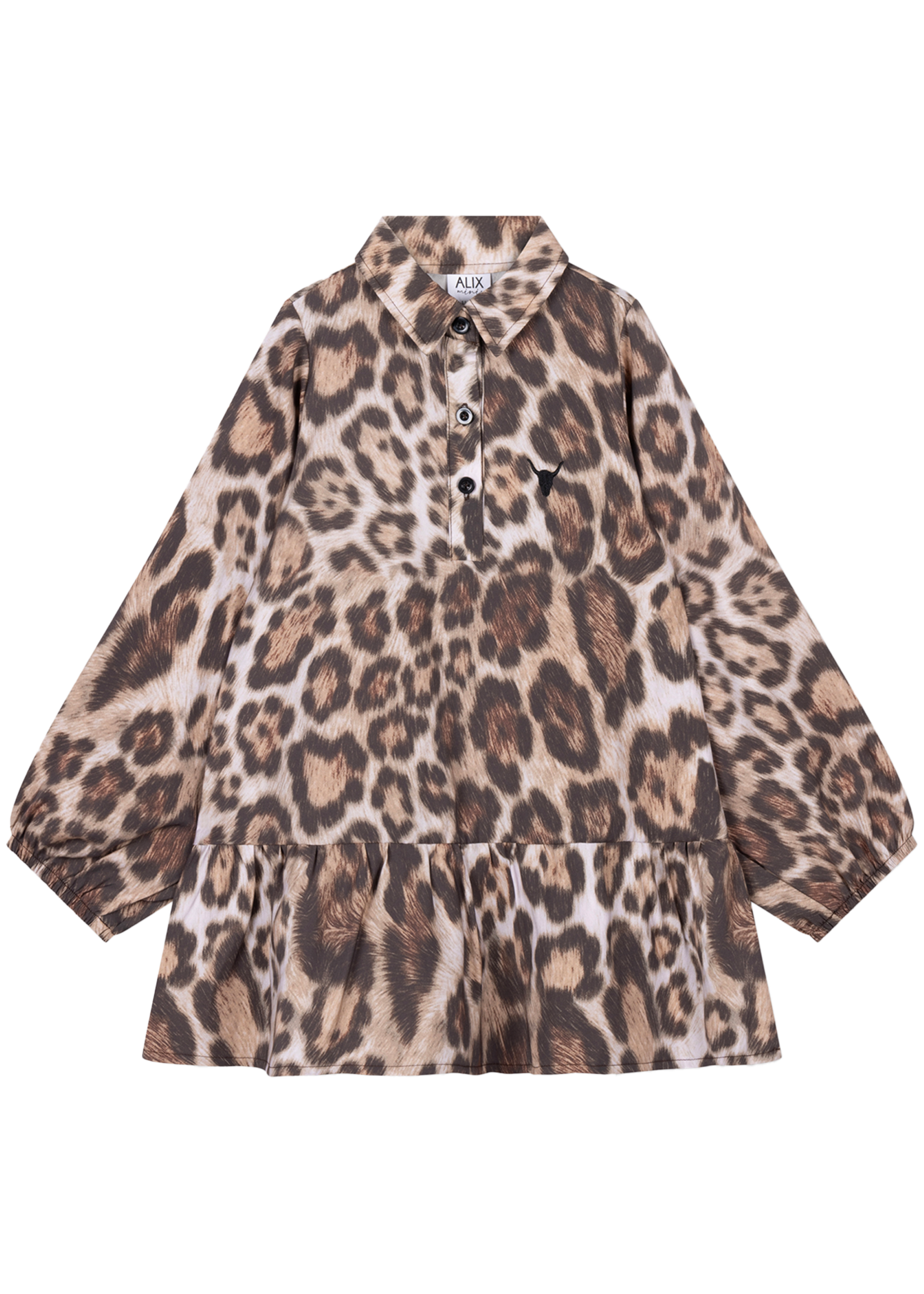 Alix Mini Woven Jaguar Dress | Animal