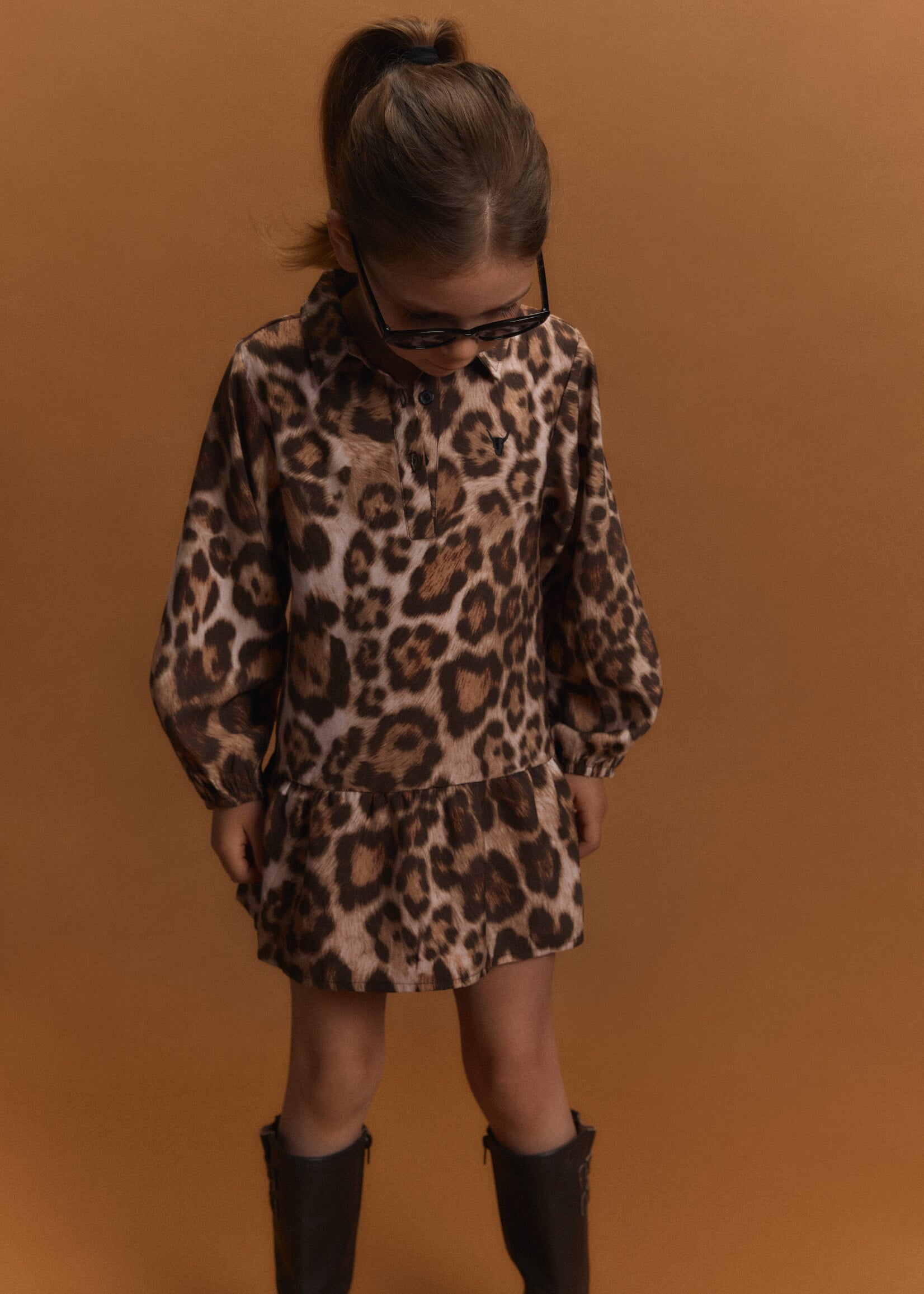 Alix Mini Woven Jaguar Dress | Animal