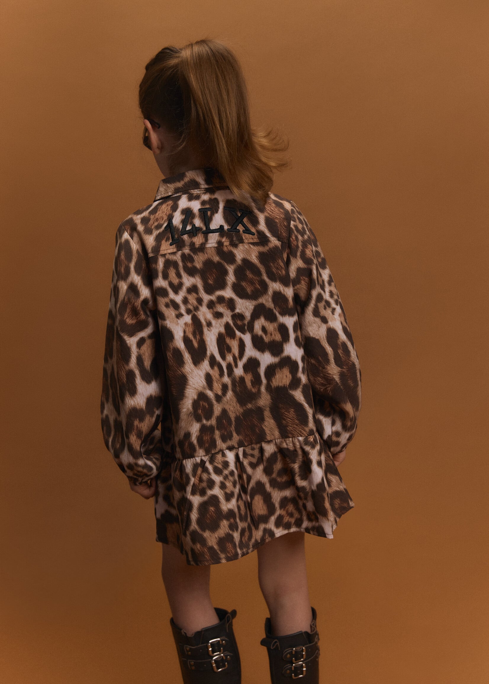 Alix Mini Woven Jaguar Dress | Animal