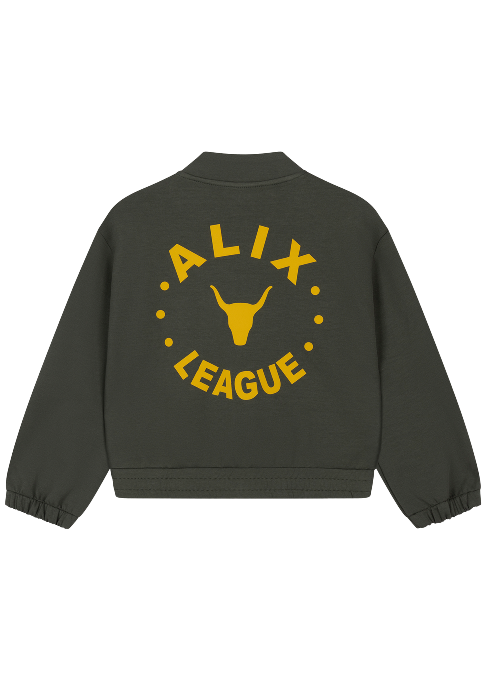 Alix Mini Knitted Zip Cardigan | Army