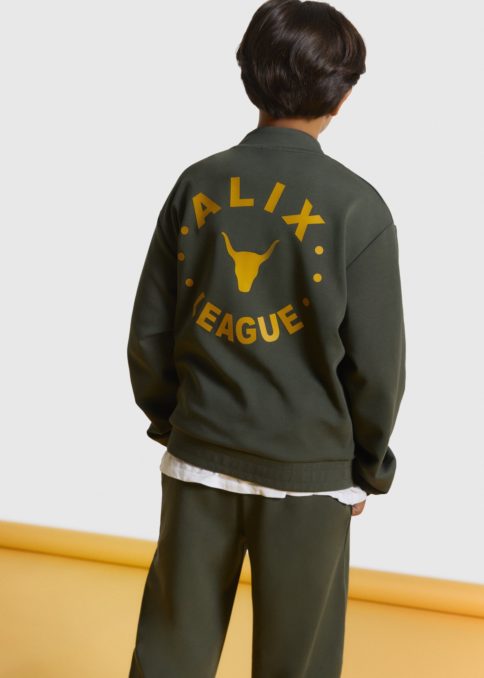 Alix Mini Knitted Zip Cardigan | Army