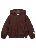 Alix Mini Woven Alix Quilted Coat | Warm Brown