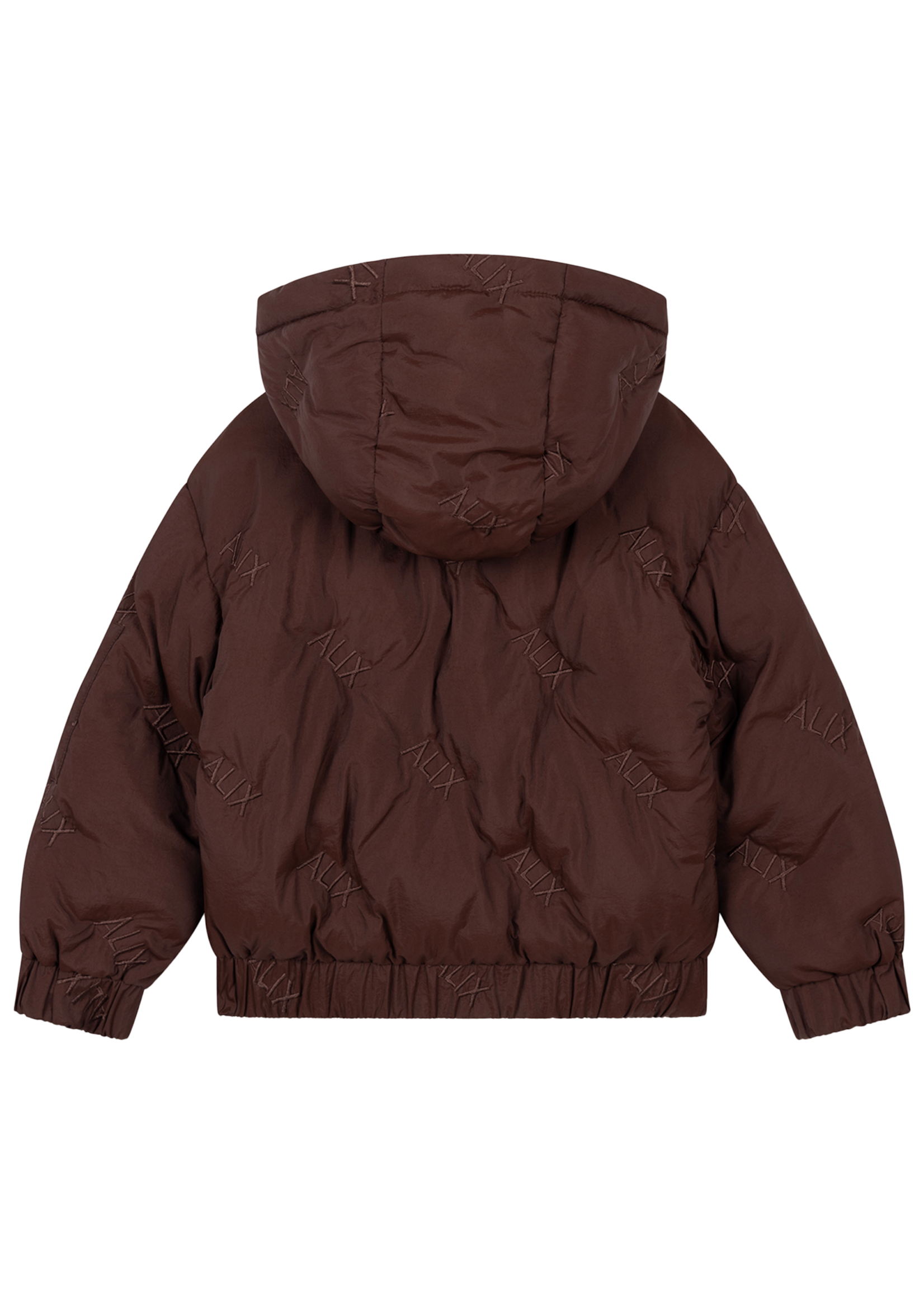 Alix Mini Woven Alix Quilted Coat | Warm Brown