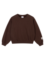 Alix Mini Knitted Batwing Sweater | Warm Brown