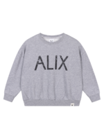 Alix Mini Knitted World Tour Sweater | Soft Grey Melange