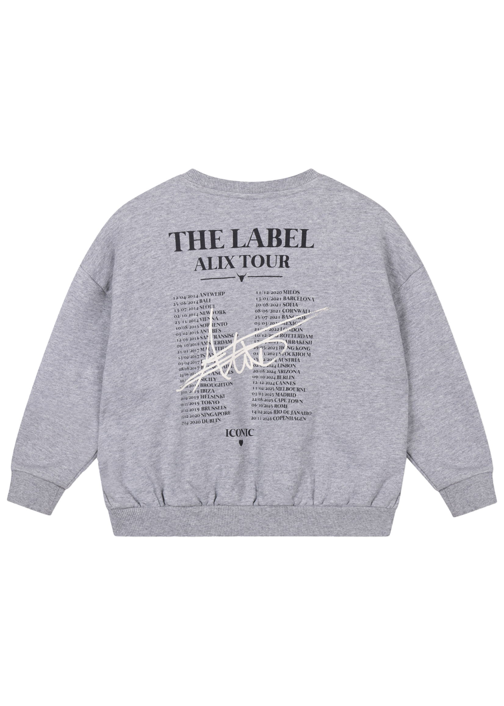 Alix Mini Knitted World Tour Sweater | Soft Grey Melange