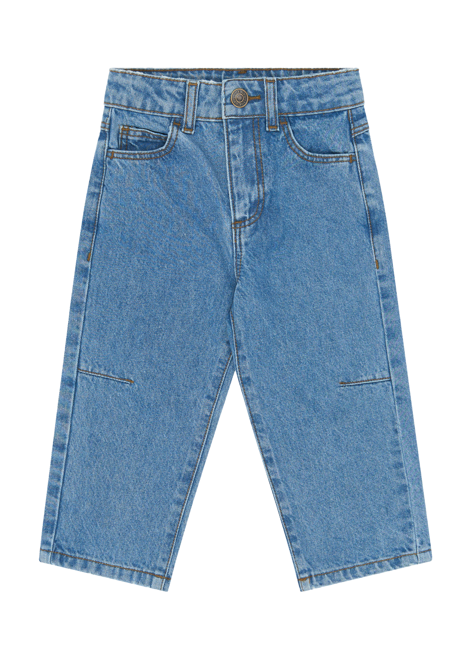 The New Siblings Silvio Barrel Fit Jeans | Medium Blue Denim