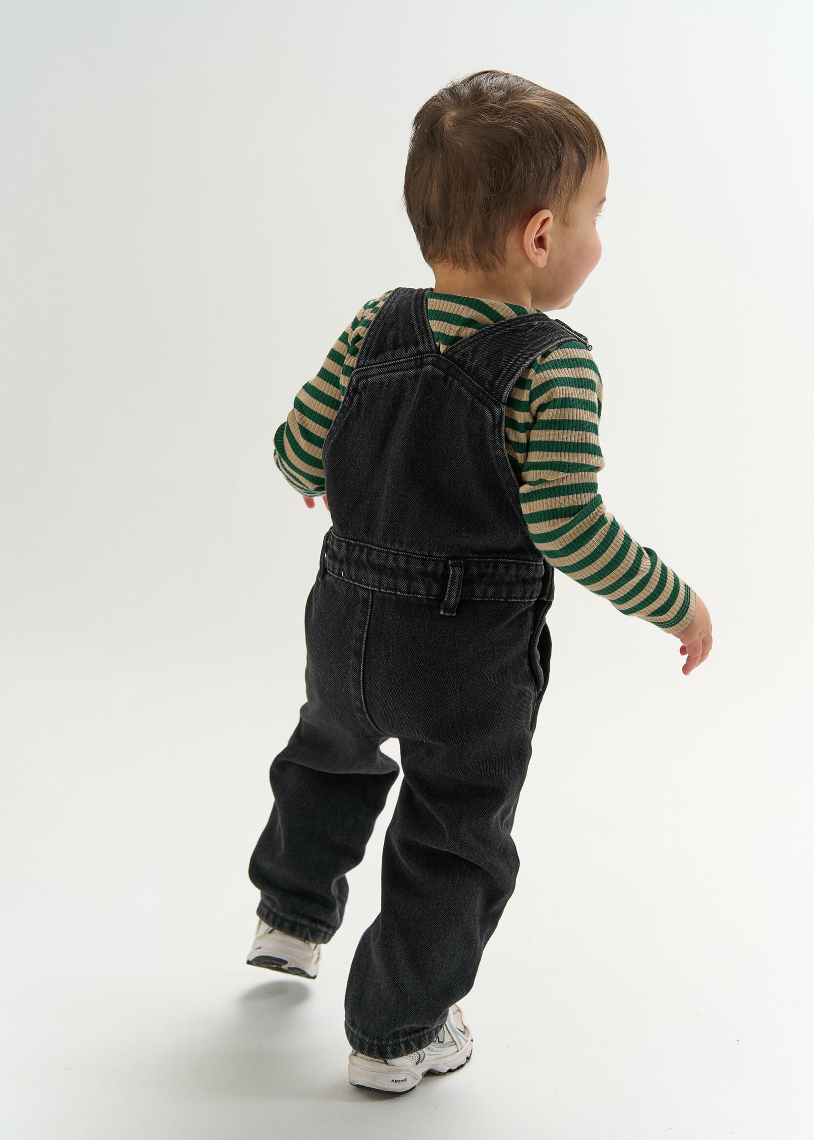 The New Siblings Valu Denim Dungarees | Black Denim Wash