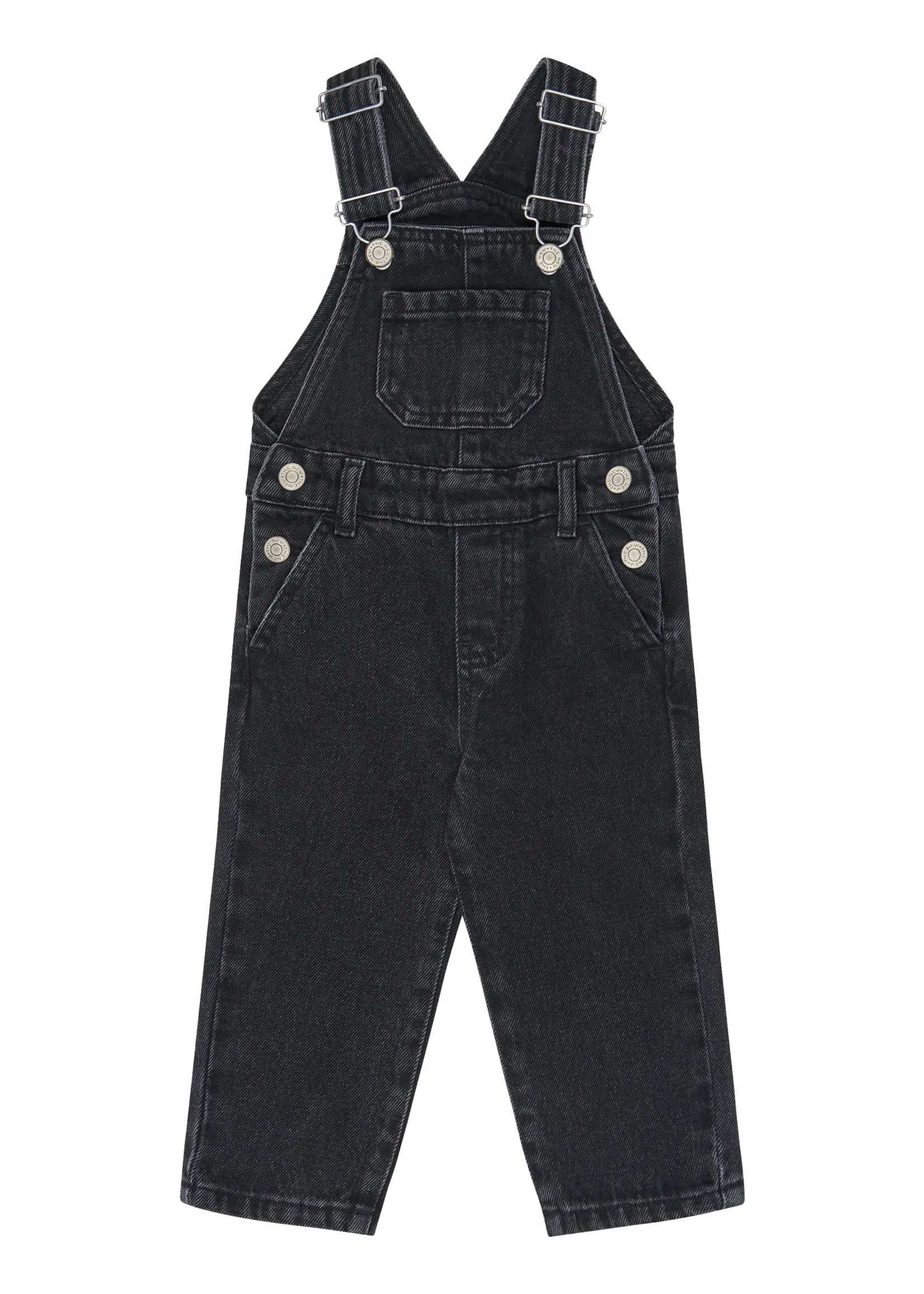 The New Siblings Valu Denim Dungarees | Black Denim Wash
